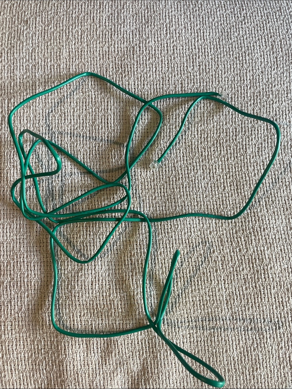 Green Ethernet cable